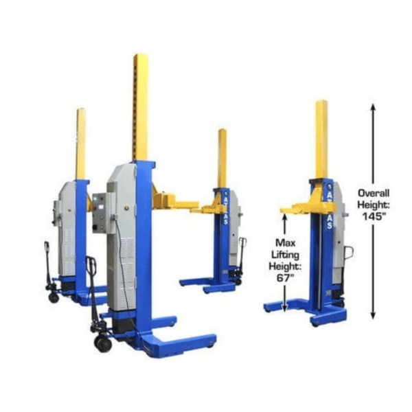 Atlas 74,000 LB. ALI Certified Battery Powered Mobile Column Lift System - Image 4