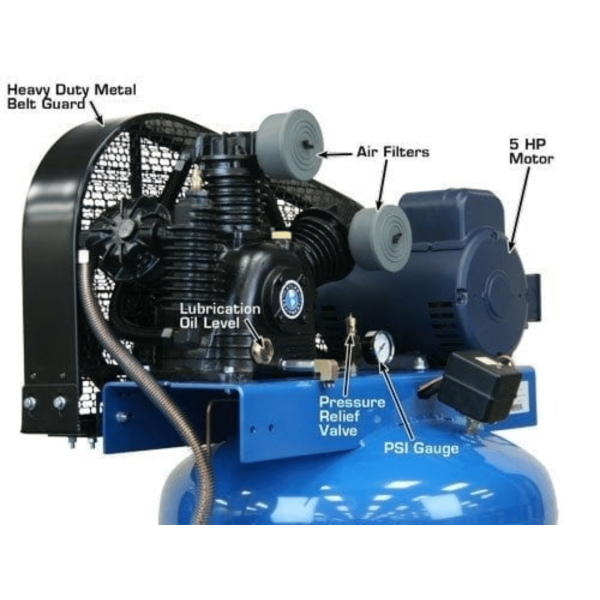 Atlas Air Force AF6 5HP 80 Gallon Two-Stage Air Compressor - Image 5