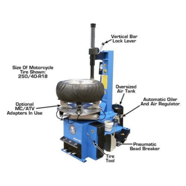 Atlas TC229 Tire Changer + WB11 Wheel Balancer Combo Package - Image 4