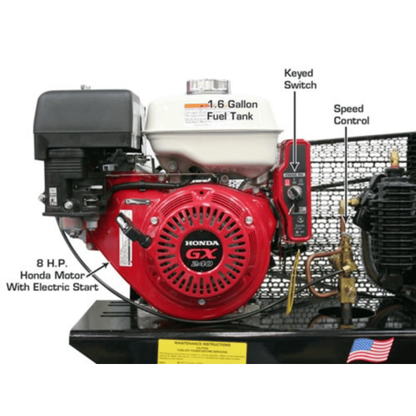 Atlas Air Force AF17G 8HP 30 Gallon Gas-Powered Air Compressor - Image 6