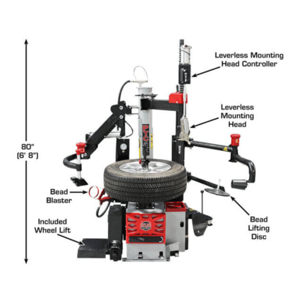 Atlas Platinum PTC500 Tire Changer + PWB90XL Wheel Balancer Combo Package - Image 5