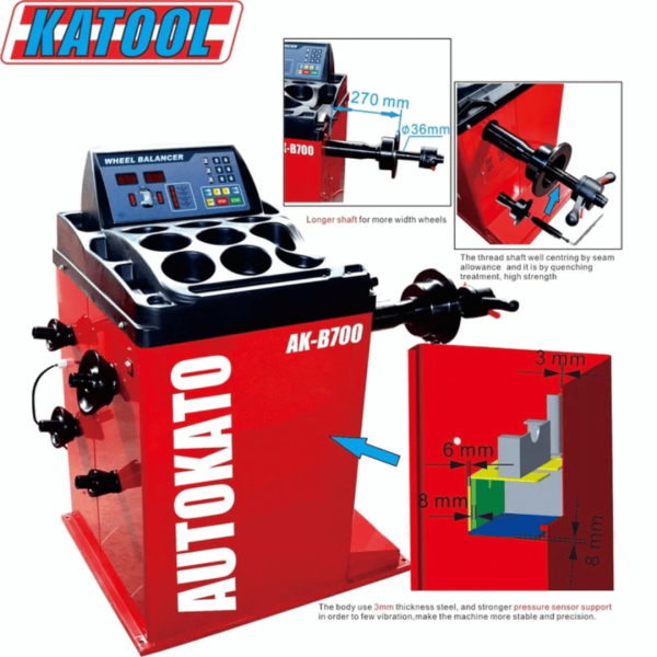 Katool Tire Changer KT-T850 & Wheel Balancer KT-B700 Combo - Image 9