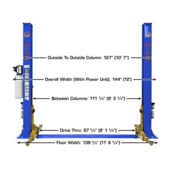 Atlas Platinum PVL9BP 9000 lb Certified Baseplate Lift - Image 5
