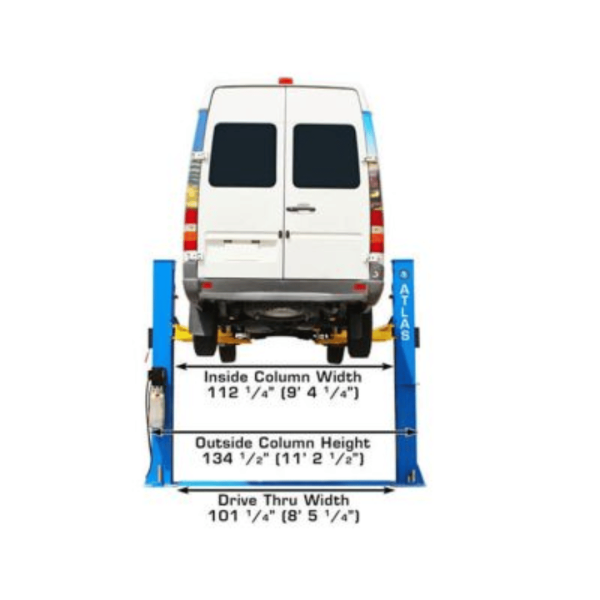Atlas BP10000X Commercial Grade Baseplate 10,000 lb. Capacity 2-Post Lift - Image 5