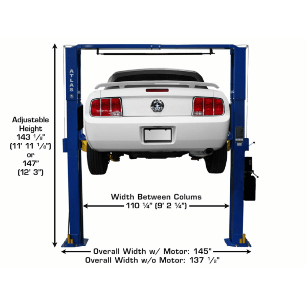 Atlas PV10PX 10,000 lb Overhead 2-Post Lift - Image 5
