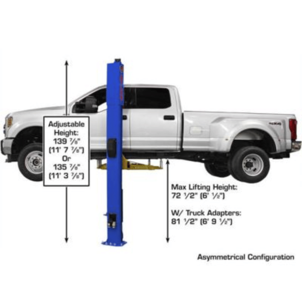 Atlas Platinum PVL10 ALI Certified Commercial Overhead 10,000 lb. Capacity 2-Post Lift - Image 4