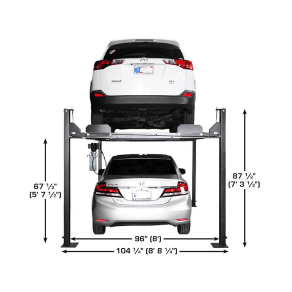 Atlas APEX8 ALI Certified Hobbyist 8,000 lb. Capacity 4-Post Lift - Image 5