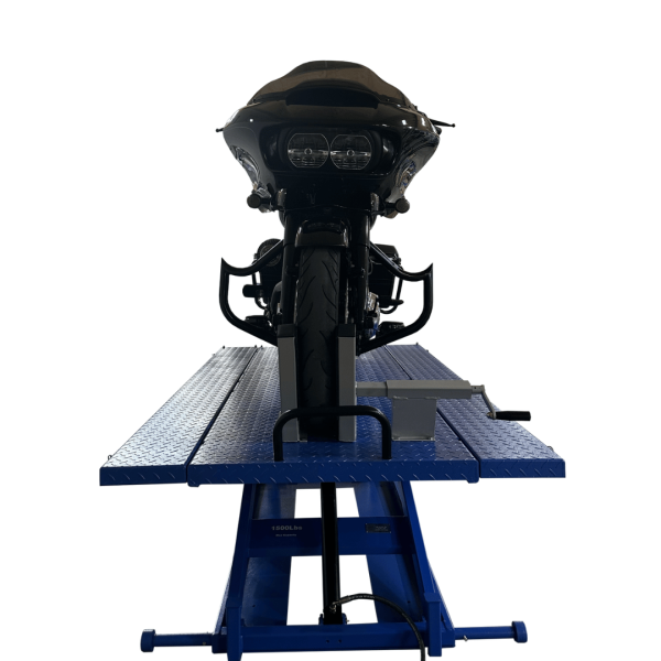 Tuxedo M-1500C-HR 1,500 lb High Rise Motorcycle Lift Bench - Vise, Sides, Balance Bar, Pump - Image 5