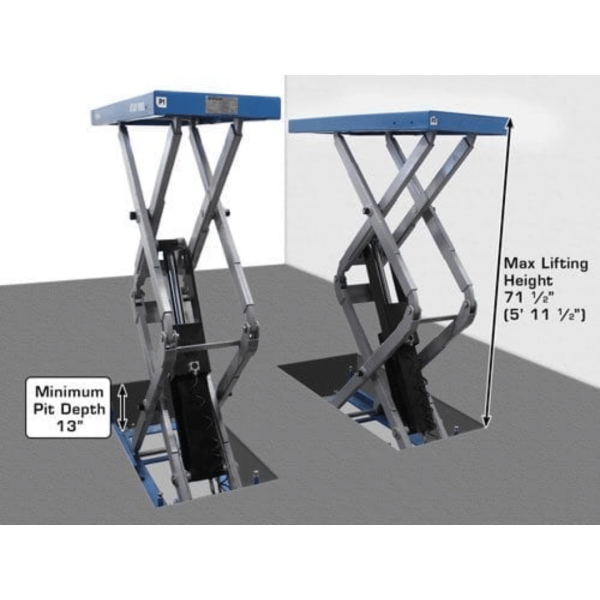 Atlas FM9SL In Ground Full-Rise 9,000 lb Capacity Scissor Lift - Image 7