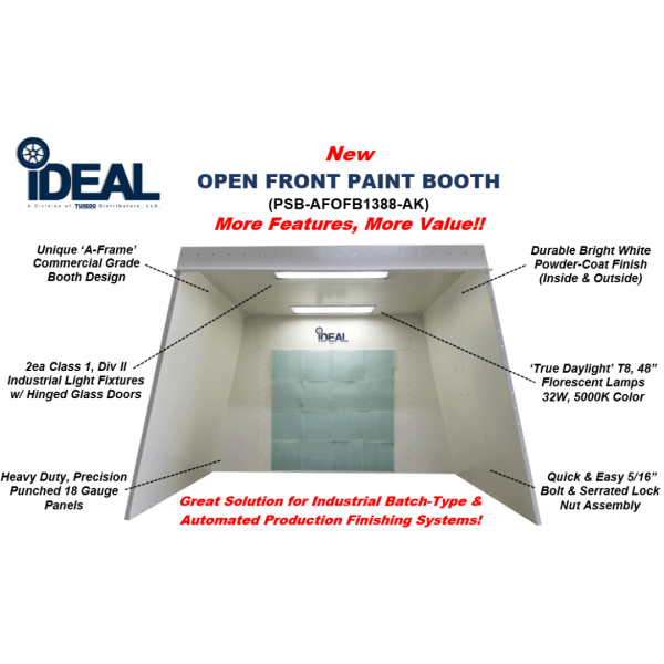 iDEAL PSB-AFOFB1388-AK Open Front Paint Booth - Image 7