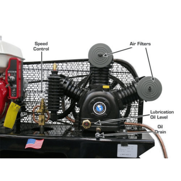 Atlas Air Force AF17G 8HP 30 Gallon Gas-Powered Air Compressor - Image 5