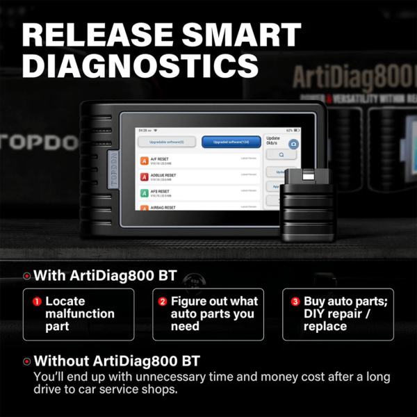 Topdon USA ArtiDiag800 BT Android Based Mid-Level Diagnostic Tool - Image 5