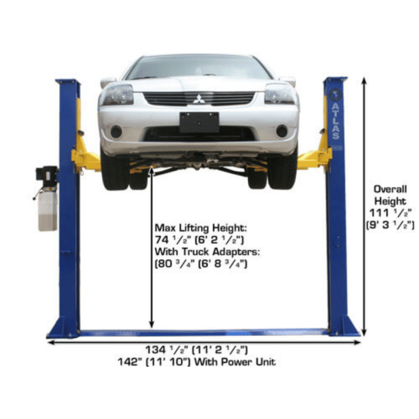 Atlas 9KBPX 9,000 lb Baseplate 2-Post  Lift - Image 5