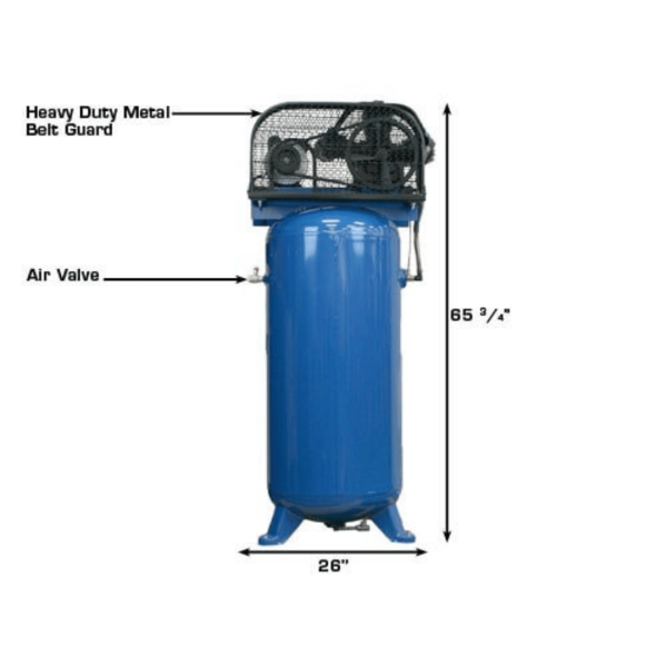 Atlas Air Force AF5 4.5HP 60 Gallon Single-Stage Air Compressor - Image 6