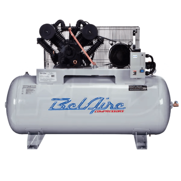 BelAire 6312H Iron Series 10-HP 120-Gallon Two-Stage Cast Iron Air Compressor (208-230V 3-Phase)