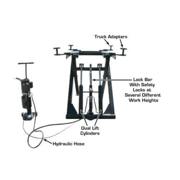 Atlas 6MR Portable Mid-Rise 6,000 lb Capacity Scissor Lift - Image 7