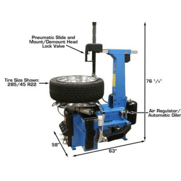 Atlas TC755 Tire Changer + WB49-2 Wheel Balancer Combo Package - Image 7