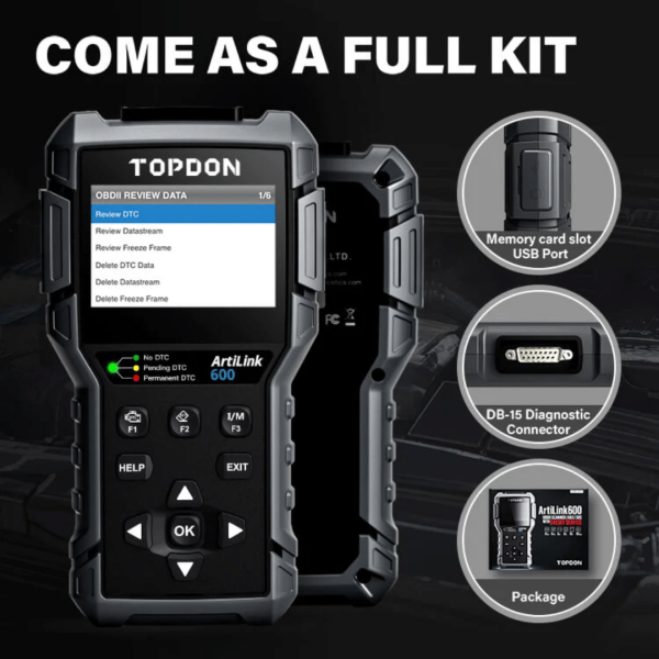 Topdon USA ArtiLink600 Automotive Computer Scan Tool - Image 6