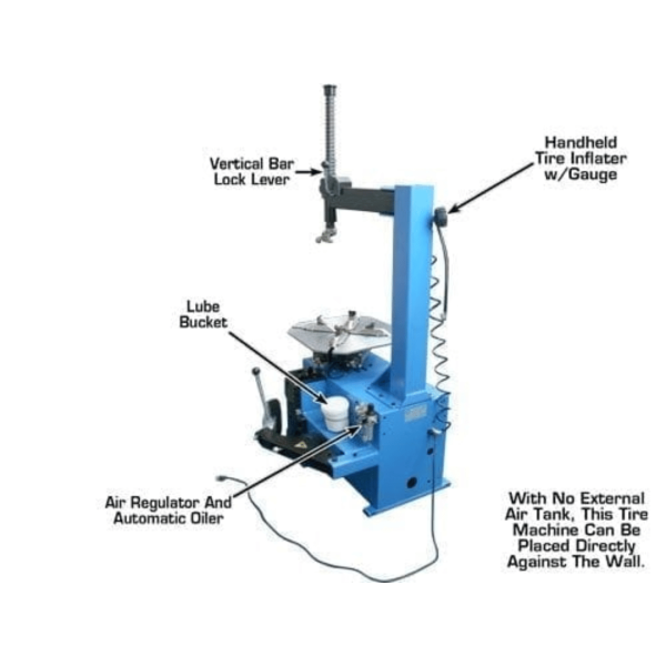 Atlas TC221 Tire Changer + WB11 Wheel Balancer Economy Combo Package - Image 6