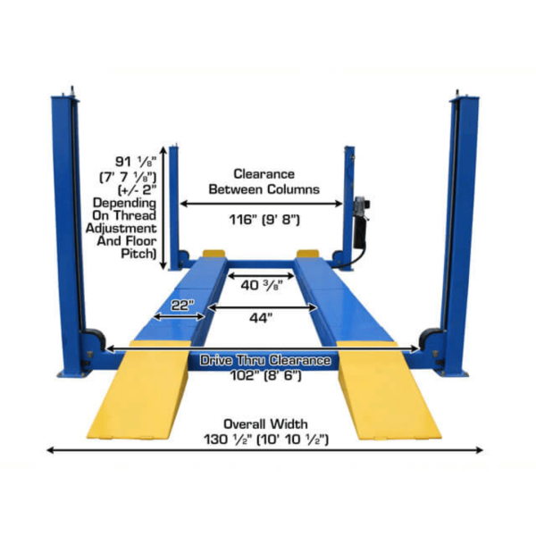 Atlas 414A Alignment Lift + RJ8 Rolling Jacks Combo - Image 6