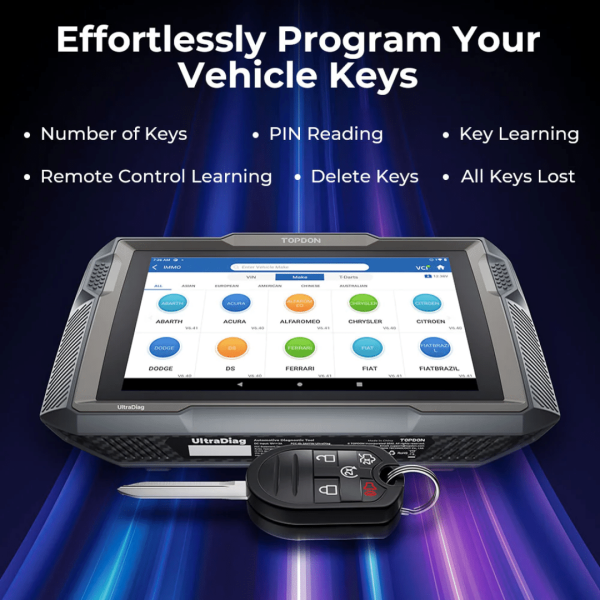 Topdon USA UltraDiag 2-in-1 Diagnostic Scanner & Key Programmer Tool - Image 6