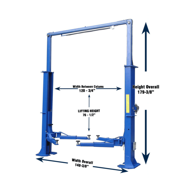Tuxedo TP15KCX 15,000 lb Heavy Duty 2 Post Lift - Image 6