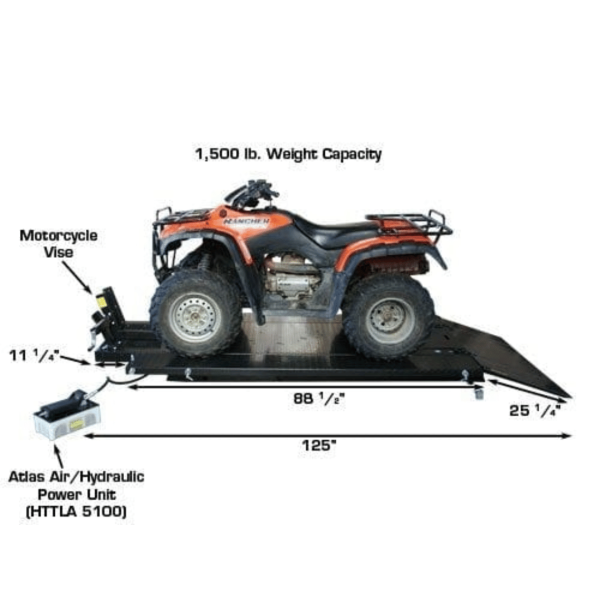Atlas HI-RISE 1500 Motorcycle/ATV 1,500 lb Capacity Lift - Image 6