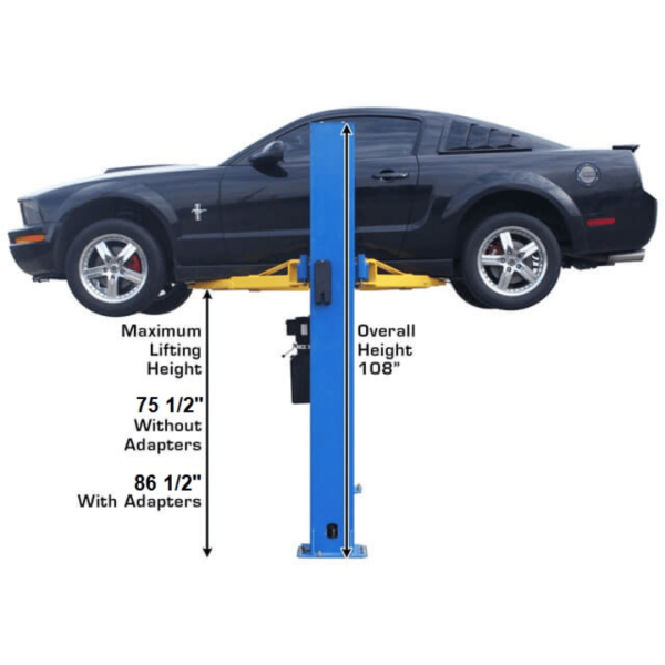 Atlas BP8000 8,000 lb Capacity Baseplate 2-Post Lift - Image 6
