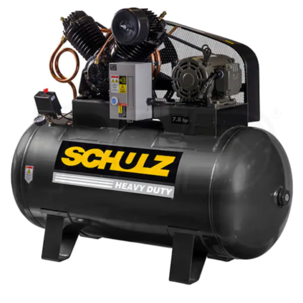 Schulz V-Series 7580HV30X-3 7.5-HP 80-Gallon Two-Stage Air Compressor (460V 3-Phase)