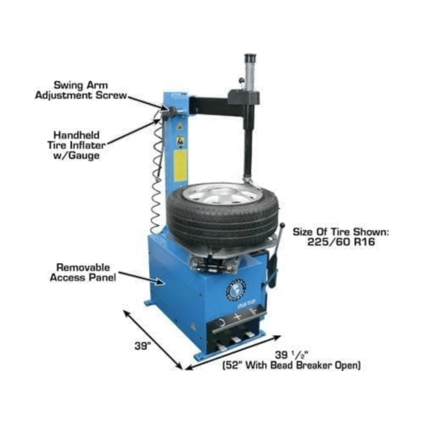 Atlas TC221 Tire Changer + WB11 Wheel Balancer Motorcycle Combo Package - Image 7