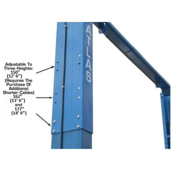 Atlas PV15PX 15,000 lb Overhead 2-Post Lift - Image 7