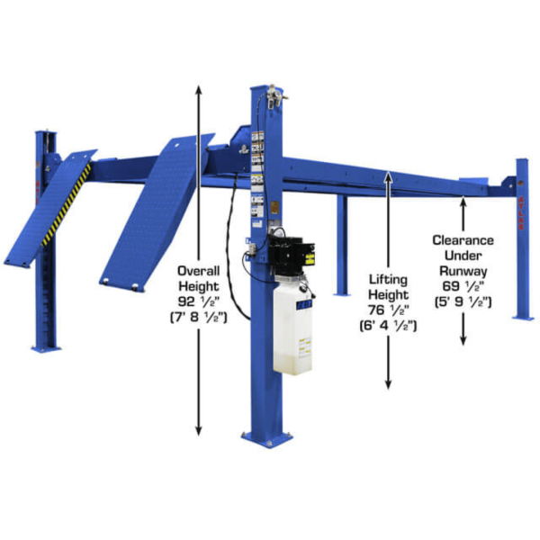 Atlas Platinum PVL14 14000 lb Certified 4-Post Lift - Image 7