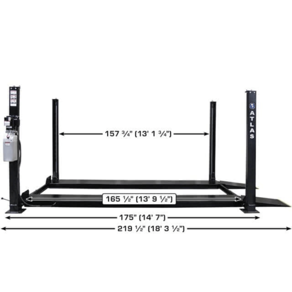 Atlas APEX8 ALI Certified Hobbyist 8,000 lb. Capacity 4-Post Lift - Image 7