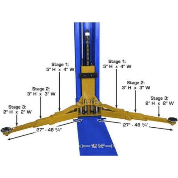 Atlas Platinum PVL9BP 9000 lb Certified Baseplate Lift - Image 7