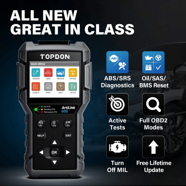 Topdon USA ArtiLink600 Automotive Computer Scan Tool - Image 7