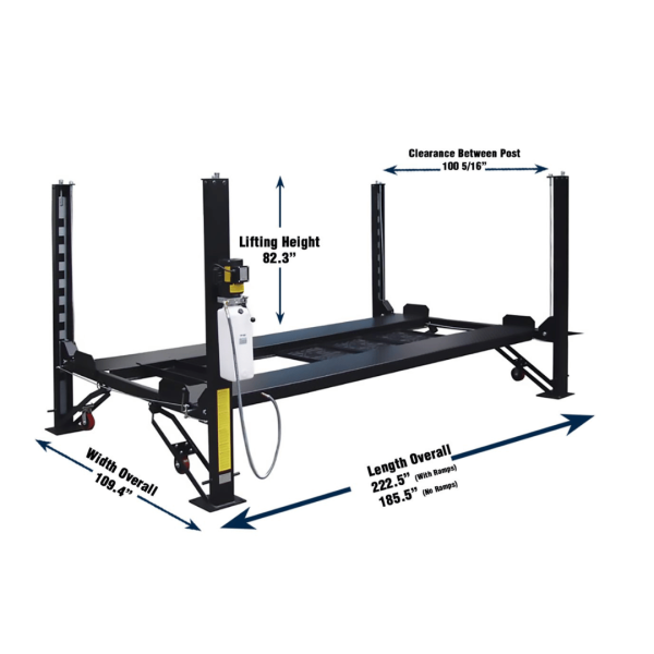 Valor VP8K-DX-XLT 8,000 lb 4 Post Deluxe Storage Lift - Image 9