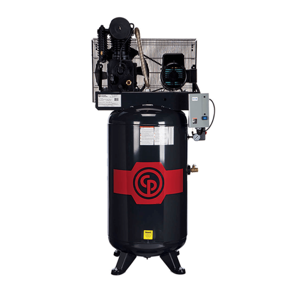 Chicago Pneumatic RCP-7581VS Stationary Two Stage 80 Gallon Air Compressor, 7.5 Hp, Vertical, 208-230V 1-Phase