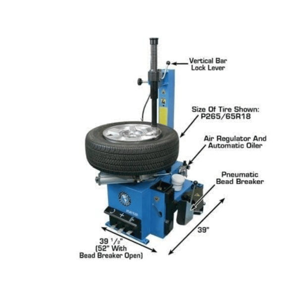 Atlas TC221 Tire Changer + WB11 Wheel Balancer Economy Combo Package - Image 8