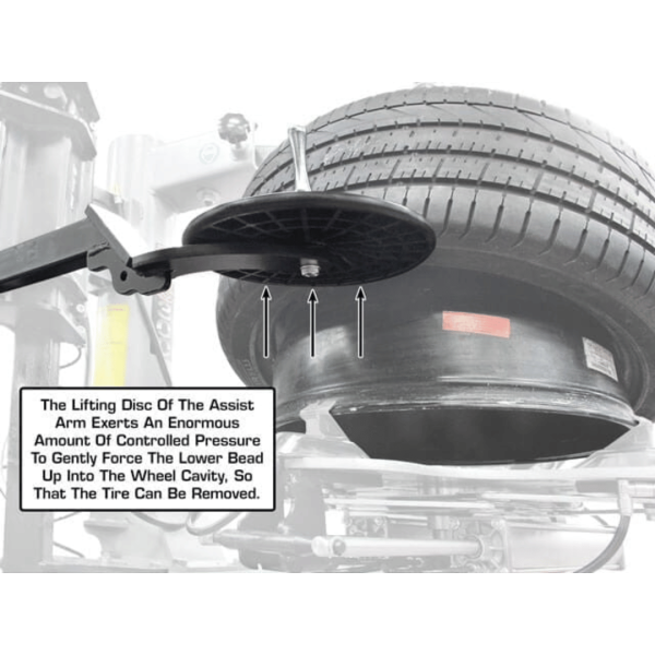 Atlas Platinum PTC300 Rim-Clamp Tire Changer with Assist Arm - Image 8