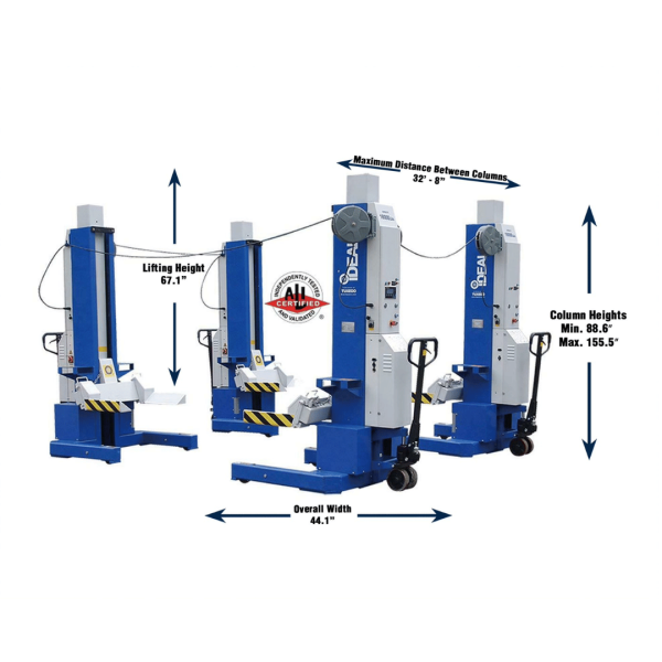 iDEAL MSC-13K-B-226 Mobile Single Column Lift - Image 7