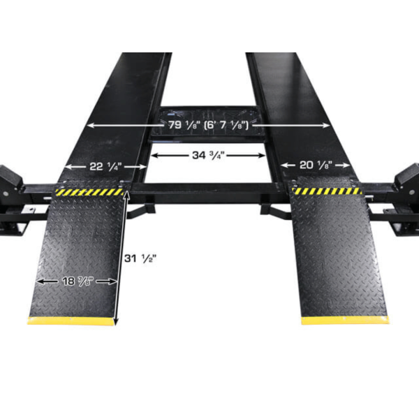 Atlas ALI Certified APEX9 4-Post Lift + RJ6 Rolling Bridge Jacks Combo - Image 8