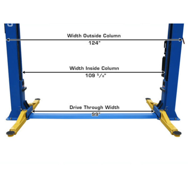 Atlas BP8000 8,000 lb Capacity Baseplate 2-Post Lift - Image 8