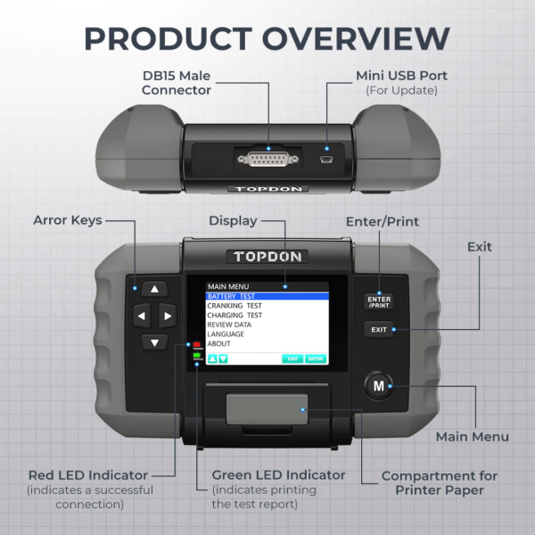 Topdon USA BT600 Battery Tester - Image 8