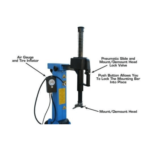 Atlas TC755 Tire Changer + WB49-2 Wheel Balancer Combo Package - Image 9