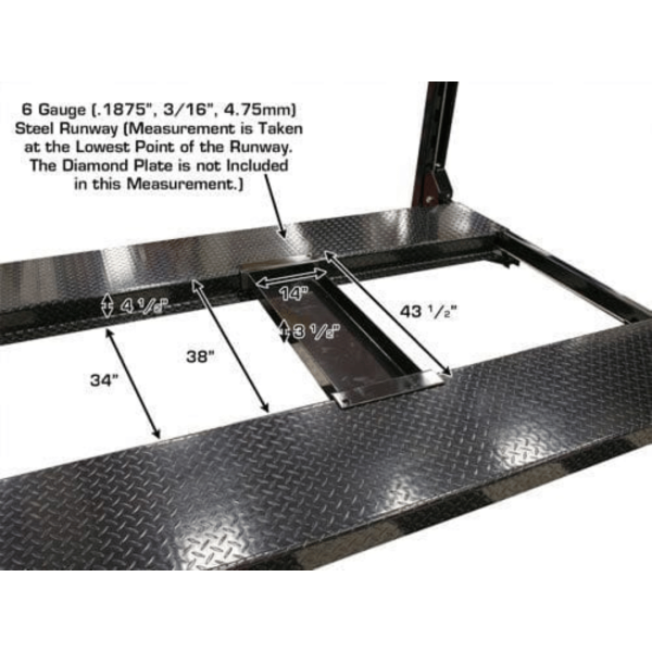 Atlas Garage PRO8000EXT-L 4 Post Lift + RJ35 Sliding Jacks Combo - Image 9