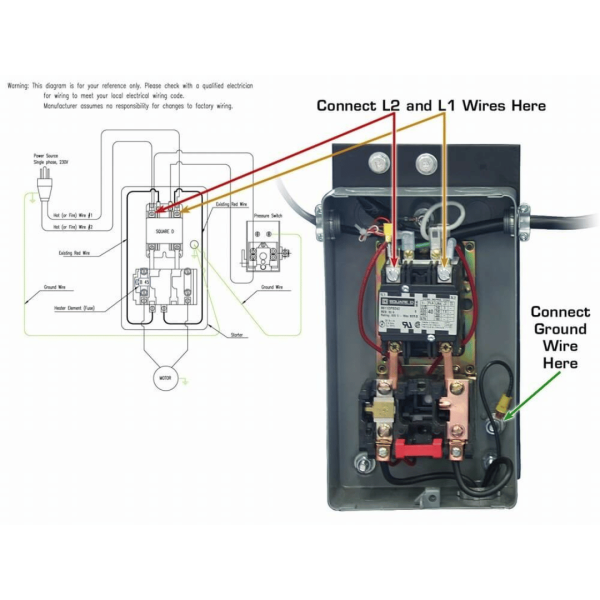 Atlas Air Force AF7 5HP 80 Gallon Two Stage Air Compressor with Magnetic Starter - Image 10
