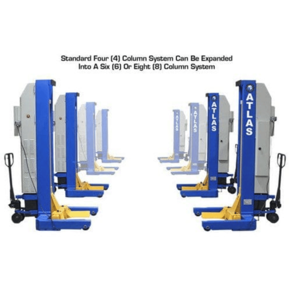 Atlas 74,000 LB. ALI Certified Battery Powered Mobile Column Lift System - Image 8