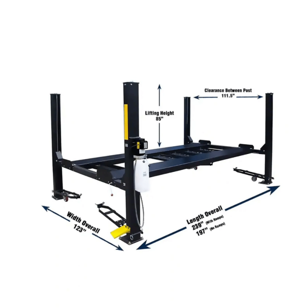 Valor VP9K-DX-XLT 9,000 lb 4 Post Deluxe Storage Lift - Image 9