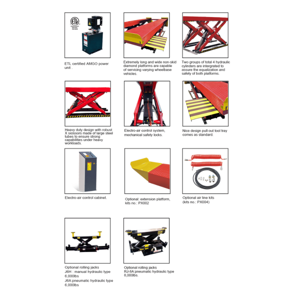 Amgo AX-12 12,000 Lb Scissor Lift - Image 2