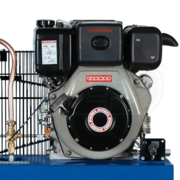 Quincy D307Y30HCD QP 10-HP 30-Gallon Pressure Lubricated Two-Stage Truck Mount Air Compressor w/ Electric Start Yanmar Diesel Engine - Image 2